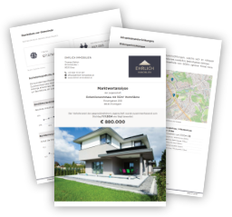 Personalisierte Immobilienbewertung-Collage